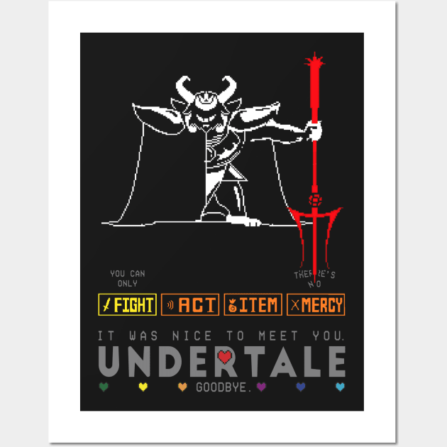 Asgore Dreemurr - Undertale Wall Art by Raggdyman